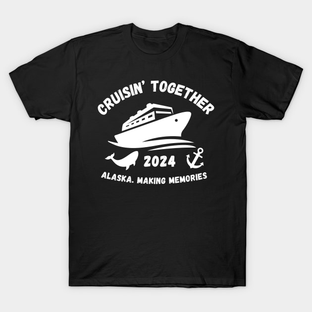 White Alaska Cruise 2024 T-Shirt by TreSiameseTee